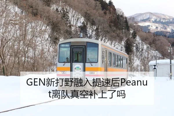 GEN新打野融入提速后Peanut离队真空补上了吗